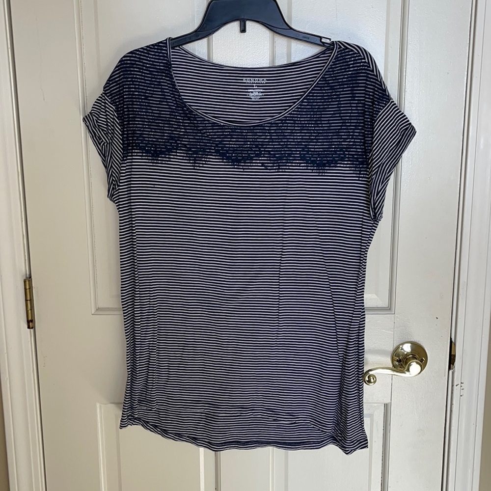 Womens Large Sonoma Casual Wear short sleeve top